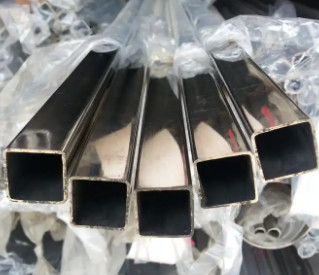 AISI 201 304 316L Paslanmaz Çelik Kare Boru Oksitlenmez Soğuk Haddelenmiş ERW Parlak Kaynaklı